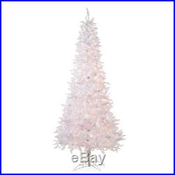 White Tiffany Tinsel Pre-lit Christmas Tree by Sterling Tree Company, White