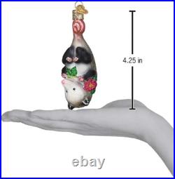 Wholesale Lot of 12 Blossom Opossum Blown Glass Ornaments by Old World Christmas