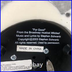 Wicked The Musical For Good Snow Globe Glitter 2003 Land of Oz Galinda