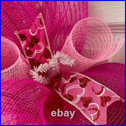 Will You Be My Valentine Handmade Deco Mesh Valentines Day Wreath