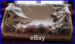 William Sonoma Twas The Night Before Christmas Table Cloth 70x108 100%cotton Nip