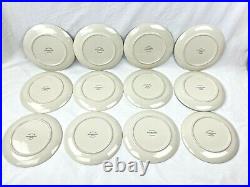 Williams Sonoma 12 Days Of Christmas 8 3/4 Plates Set Of 12 with Orig. Drum Box