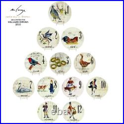 Williams Sonoma 12 Days Of Christmas Plates 8 Complete Set With Box