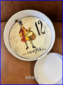 Williams Sonoma 12 Days Of Christmas Plates 8 Complete Set With Box