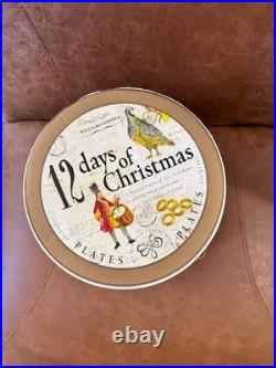 Williams Sonoma 12 Days Of Christmas Plates 8 Complete Set With Box