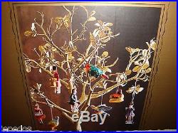 Williams-Sonoma 12 Days of Christmas Glass Ornament Set NIB Twelve