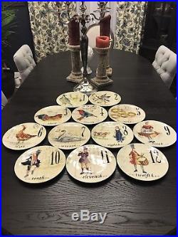 Williams Sonoma Marc Lacaze Twelve 12 Days Of Christmas Plates 2017 Set New