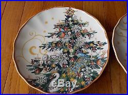 Williams Sonoma Set of 8 TWAS THE NIGHT BEFORE CHRISTMAS SALAD PLATES