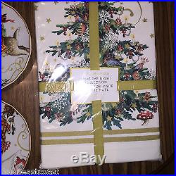 Williams Sonoma’Twas the NIGHT BEFORE CHRISTMAS 22 Pc. SET PLATES TABLECLOTH