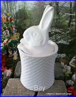 Williams-sonoma Bunny Cookie Jar -nib- Hop To It For Some Great Spring Décor