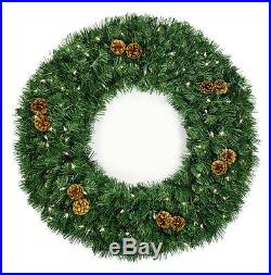 Winchester Fir Prelit Holiday Wreath Clear Lights christmas Xmas tree 72inch