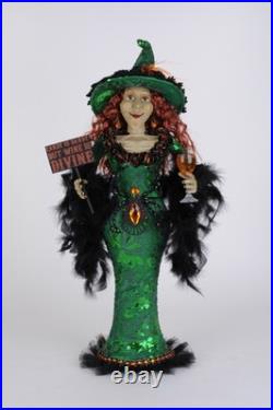 Wine Witch Figurine Halloween Decor Karen Didion
