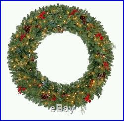 Winslow Fir Prelit Holiday Wreath Multicolor Lights christmas Xmas tree 48