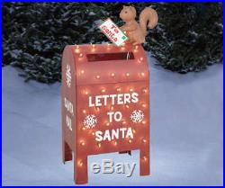 Winter Wonder Lane Letters to Santa Light-Up Metallic Mailbox, (37.5) last 2