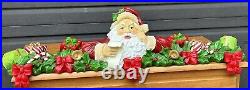 Winward Santa mantle triple Christmas stocking holder 31 x 9