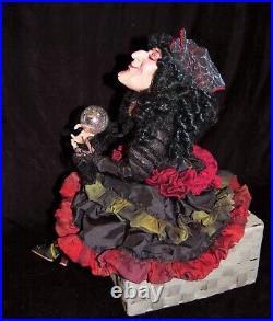 Winward Witch Fortune Teller Halloween Poseable Figure Shelf Sitter 23 #05