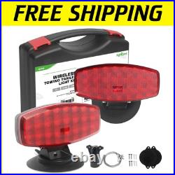 Wireless Battery Magnetic Trailer Lights with Adjustable Bracket & Strobe Safety