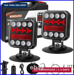 Wireless Trailer Lights, Rechargeable Magnetic LED Trailer Lights with Reverse L