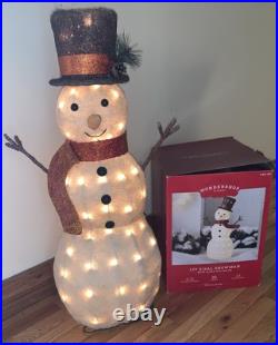 Wonder shop Target Holiday 3 Ft LED Snowman Yard Decor Christmas Lighted With Hat