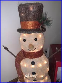 Wonder shop Target Holiday 3 Ft LED Snowman Yard Decor Christmas Lighted With Hat