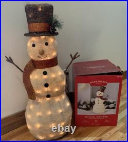 Wonder shop Target Holiday 3 Ft LED Snowman Yard Decor Christmas Lighted With Hat