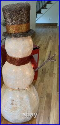 Wonder shop Target Holiday 3 Ft LED Snowman Yard Decor Christmas Lighted With Hat