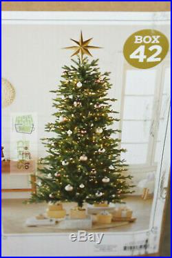 Wondershop Christmas Holiday Tree Balsam Fir LIT 7′x46 Clear #42 MSRP $280