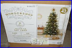 Wondershop Christmas Holiday Tree Balsam Fir LIT 7'x46 Clear #42 MSRP $280