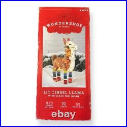 Wondershop Target Lit Tinsel Llama Clear Mini Bulbs 32 Indoor Outdoor 2017