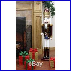 Wooden Christmas Nutcracker King Life Size Indoor Toy 48 Vintage Holiday Decor