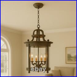World Imports Chatham Collection 4-Light French Bronze Hanging Interior Lantern