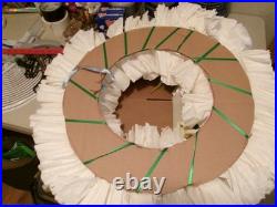 Wreath hanger for front door about 25 wide. Huge. Birds n sunflowers