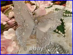 Wreath hanger for front door or inside wall. Butterfly silver Wreath hanger for front door or inside wall. Butterfly silver
