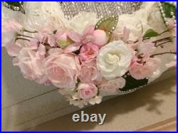 Wreath hanger for front door or inside wall. Butterfly silver Wreath hanger for front door or inside wall. Butterfly silver