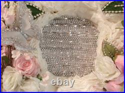 Wreath hanger for front door or inside wall. Butterfly silver Wreath hanger for front door or inside wall. Butterfly silver