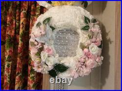 Wreath hanger for front door or inside wall. Butterfly silver Wreath hanger for front door or inside wall. Butterfly silver