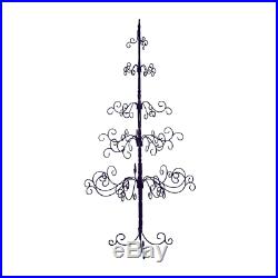 Wrought Iron Christmas Tree 7ft All Holiday Ornament Display Stand Metal Wire