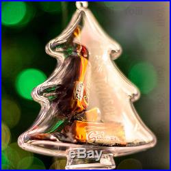 X100 Clear Christmas Tree Shaped Xmas Decorations Empty Fillable Bauble