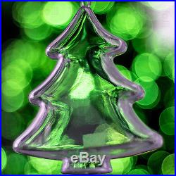 X100 Clear Christmas Tree Shaped Xmas Decorations Empty Fillable Bauble
