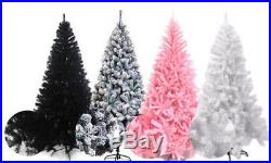 XMAS SALE 1.8m/6ft White/Pink/Black/Green Artificial Luxury Christmas Tree pvc