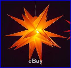 XXL-Jumbo-100cm Adventsstern gelb Außenstern außen Stern Weihnachtsstern 1m Neu