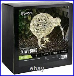 Xmas Christmas Lytworx 50Cm Warm White 100 LED Solar Kiwi Bird Statue