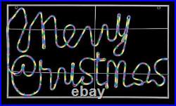 Xmas Decoration Merry Christmas Neon Light 960 LEDs- 1.05x0.6m In/Outdoor