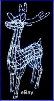 Xmas Illumination 1.5 metres Acrylic Standing Reindeer Outdoor Indoor Decoration