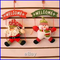 Xmas Santa Claus Snowman Tree Ornaments Decor Hanging Pendant Christmas Gift HU
