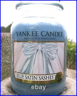 Yankee Candle BLUE SATIN SASHES My Favorite Things LARGE 22oz. RARE NEW