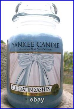 Yankee Candle BLUE SATIN SASHES My Favorite Things LARGE 22oz. RARE NEW