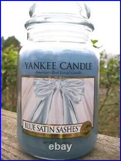 Yankee Candle BLUE SATIN SASHES My Favorite Things LARGE 22oz. RARE NEW
