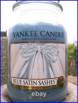 Yankee Candle BLUE SATIN SASHES My Favorite Things LARGE 22oz. RARE NEW