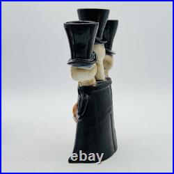 Yankee Candle Boney Bunch Triple Head Skeleton Halloween Votive Candle Holder